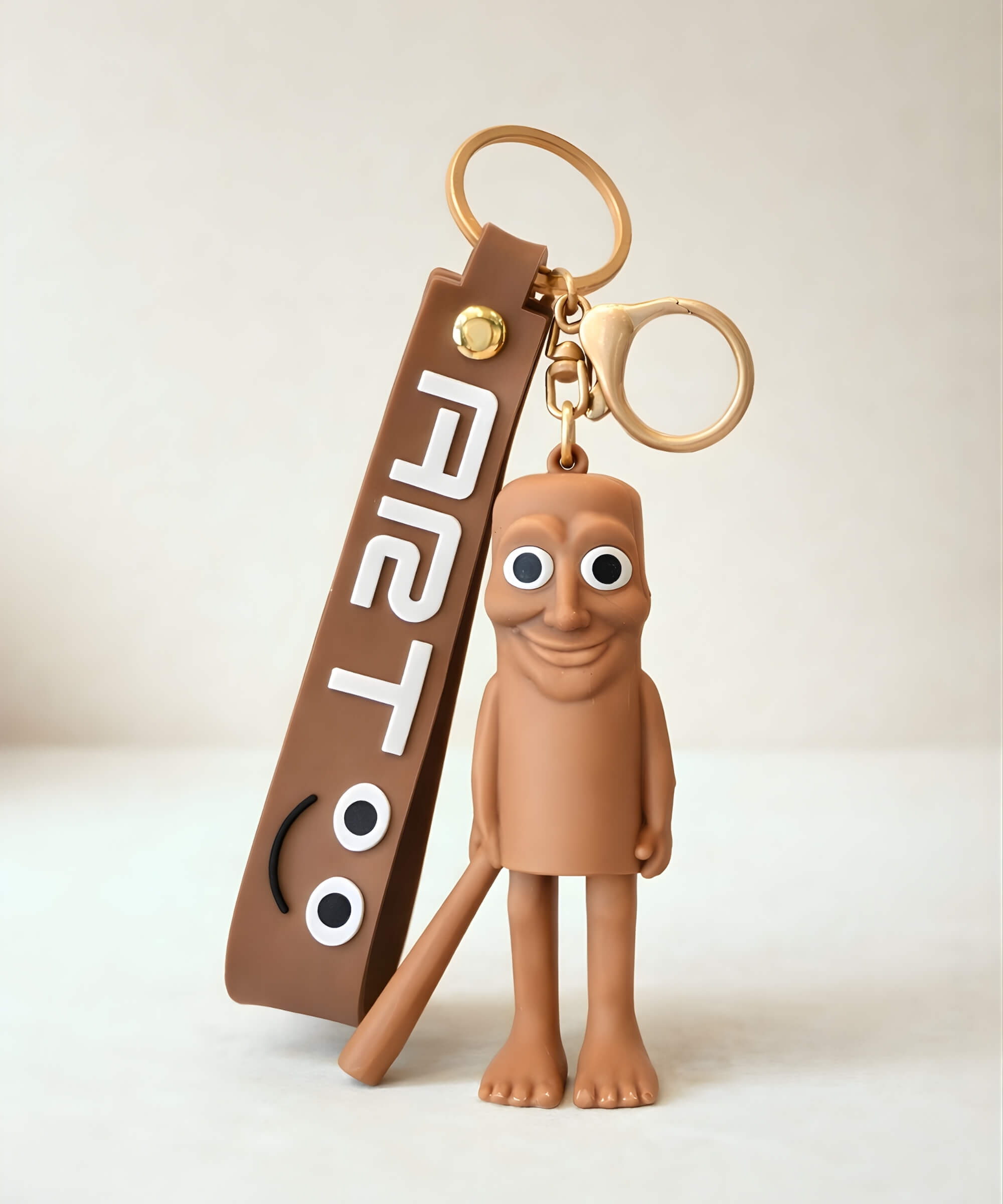 Italian brainrot keychain Tung Tung Tung Sahur funny meme character bag charm